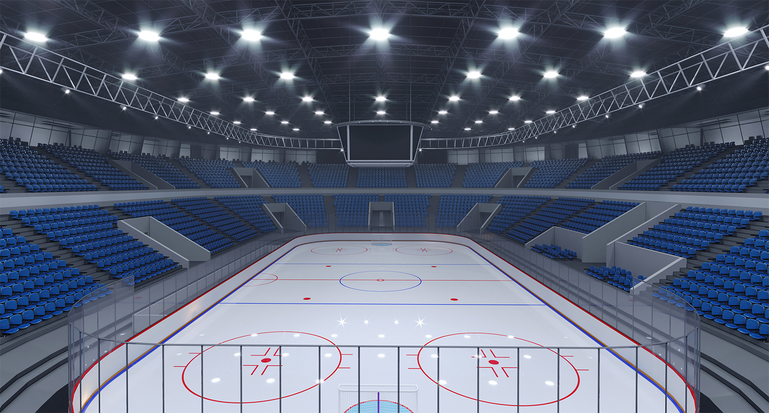 LED sports lighting for indoor arenas